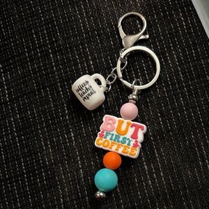Colorful Coffee Keychain
